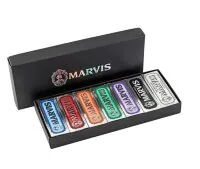 Подарункова коробка Marvis 7 Flavours Box 7x25мл (Classic Strong, Whitening, Aquatic, Ginger, Licorice, Jasmin , Cinnamon)