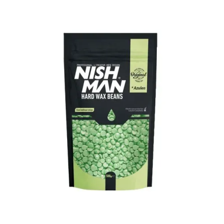 Фото товару: Віск для депіляції Nishman Hard Wax Beans Green 500g