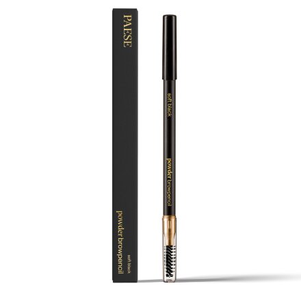 Фото товару: Олівець для брів POWDER PENCIL BROW PAESE - soft black