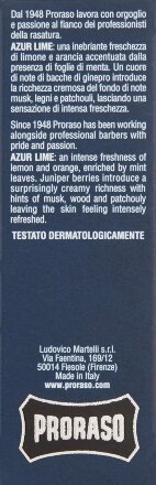 Одеколон Proraso Cologne AL 100ML