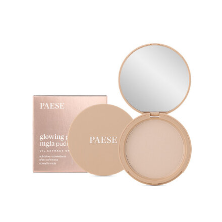 Фото товару: Компактна пудра перламутрова GLOWING POWDER MGLA PAESE (10g) - (11) light beige