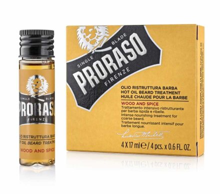 Інтенсивний догляд за бородою Proraso Hot Oil Beard Treatment WS 4x17ML
