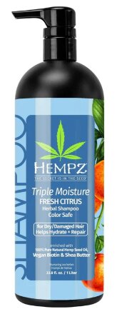 Шампунь для інтенсивного зволоження та відновлення сухого волосся / Triple Moisture Fresh Citrus Herbal Shampoo