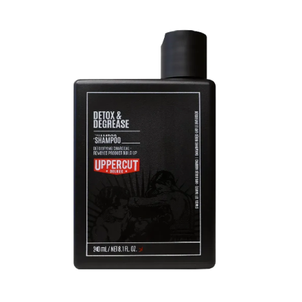 Фото товару: Шампунь глибокого очищення Uppercut Deluxe Detox and Degrease Shampoo 240ml
