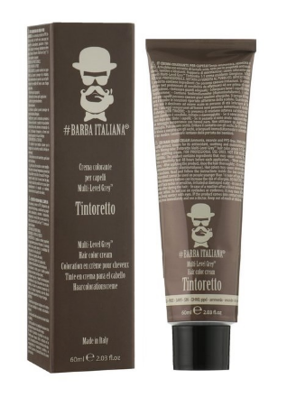 Крем-фарба для волосся Barba Italiana Tintoretto Multi Level Grey Hair Color Cream nr.3 60 мл