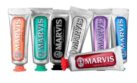 Подарунковий набір Marvis 7x25мл (Classic Strong, Whitening, Aquatic, Ginger, Licorice, Jasmin , Cinnamon)