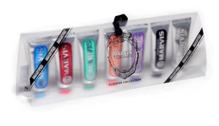 Подарунковий набір Marvis 7x25мл (Classic Strong, Whitening, Aquatic, Ginger, Licorice, Jasmin , Cinnamon)