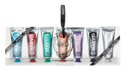 Подарунковий набір Marvis 7x25мл (Classic Strong, Whitening, Aquatic, Ginger, Licorice, Jasmin , Cinnamon)