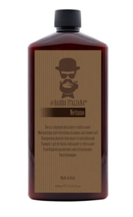 Зволожувальний шампунь та гель для душу Barba Italiana Nettuno Shampoo And Shower Gel 400 мл