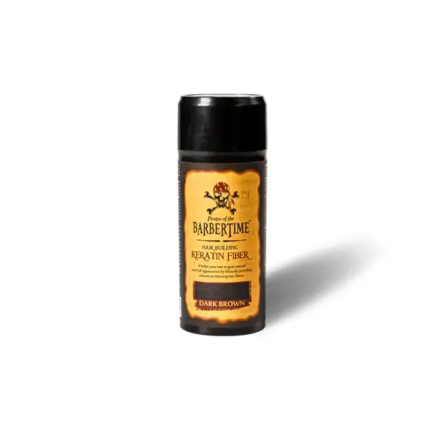 Фото товару: Пудра для волосся Barbertime Hair Building Fiber Dark Brown 21 г