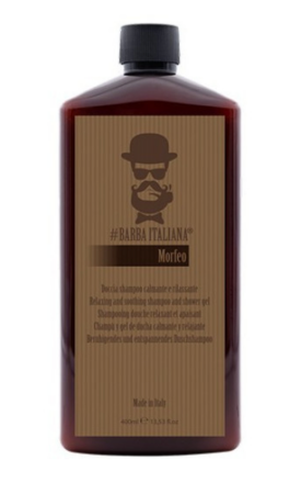 Розслаблюючий та заспокійливий шампунь та гель для душу Barba Italiana Morfeo Shampoo And Shower Gel 400 мл