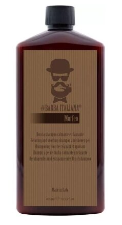 Розслаблюючий та заспокійливий шампунь та гель для душу Barba Italiana Morfeo Shampoo And Shower Gel 400 мл