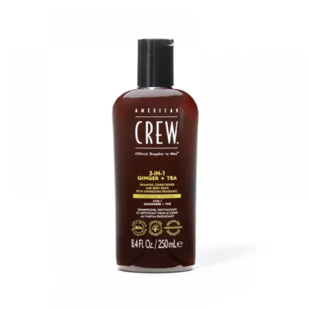 Фото товару: Шампунь American Crew Energizing Shampoo, Conditioner and Body wash Ginger Tea 250мл