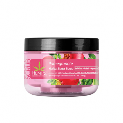 Фото товару: Цукровий скраб для тіла «ГРАНАТ» / Pomegranate Herbal Sugar Scrub