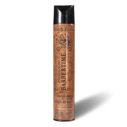Фото товару: Спрей для укладання волосся з оливковою олією Barbertime Hair Spray Shine Olive Oil 400 мл