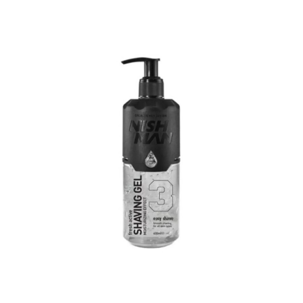 Фото товару: Гель для гоління Nishman Shaving Gel No.3 Fresh Active 400ml