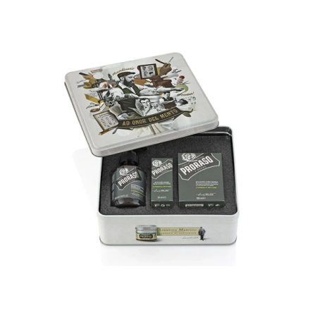 Фото товару: Набір для догляду за бородою Proraso Metal Box Beard Care - CV