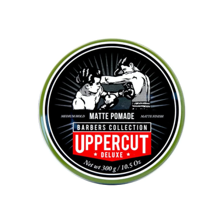 Фото товару: Матова помада Uppercut Deluxe Matt Pomade Barber Tin 300 г