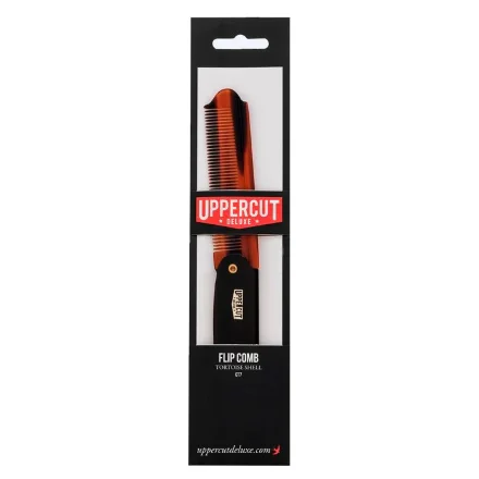 Гребінь Uppercut Deluxe CT7 Tortoise Flip Comb