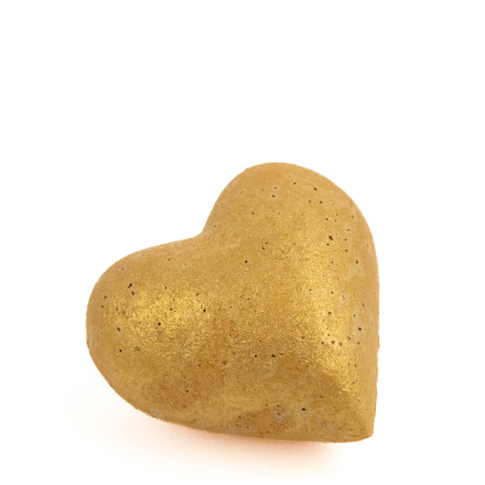 Фото товару: Бомбочка-серце для ванни Golden Heart, 150 г