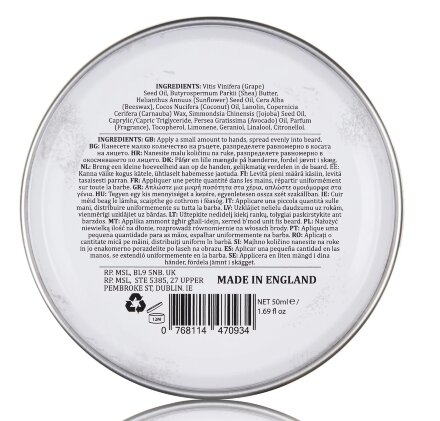 Бальзам для бороди DapperDan Beard Balm 50ml