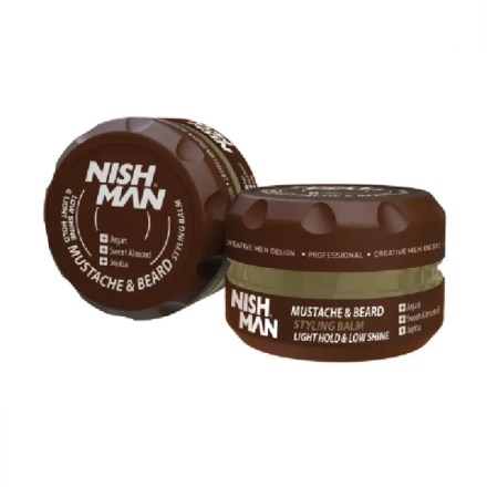 Фото товару: Бальзам для бороди Nishman Beard & Mustache Styling Balm 100 мл