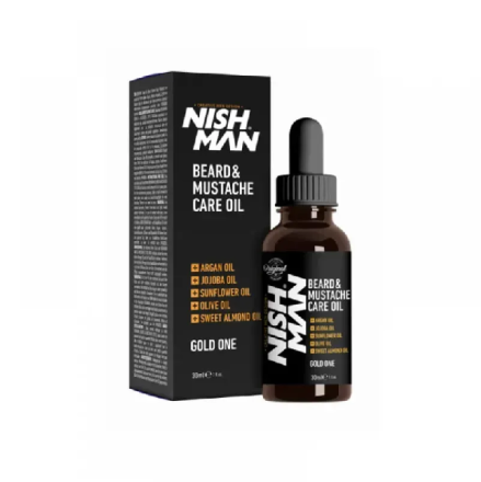 Фото товару: Олія для бороди Nishman Beard & Moustache Oil 30 мл
