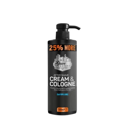Фото товару: Крем - одеколон The Shaving Factory Cream & Cologne 2in1 500 ml Sapphire