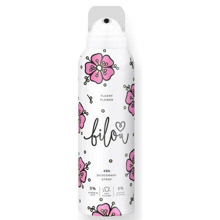 Фото товару: Дезодорант - спрей Bilou Deodorant Spray Flashy Flower 150 мл