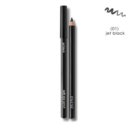 Фото товару: Олівець для очей SOFT EYE PENCIL PAESE - (01) jet black