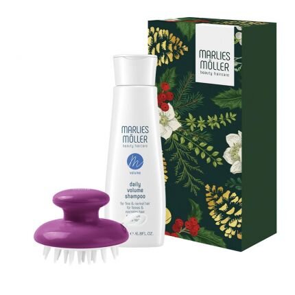 Фото товару: Подарунковий набір «Красиві локони» (Daily Volume Shampoo / Шампунь для додання об'єму + масажний гребінець)