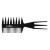 Гребінь The Shavе Factory Hair Сomb 034 Tri-Comb