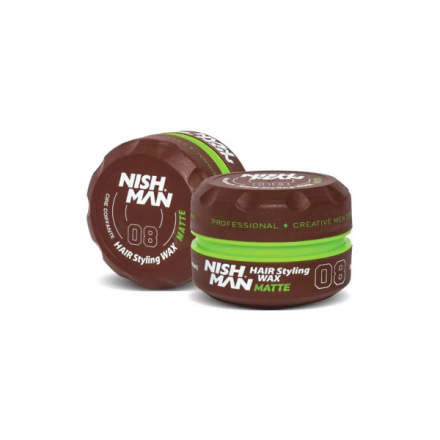 Фото товару: Віск для укладання волосся Nishman Hair Styling Wax 08 Matte 150 мл