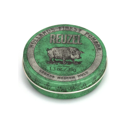 Фото товару: Віск Reuzel Green Grease Medium Hold 35 г