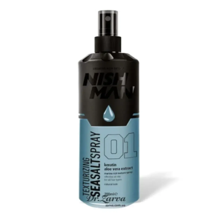 Фото товару: Спрей для укладання з морською сіллю Nishman Texturizing Sea Salt Spray