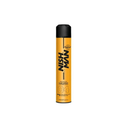 Фото товару: Спрей для укладання Nishman Extra Strong Hold Hair Spray 400ml